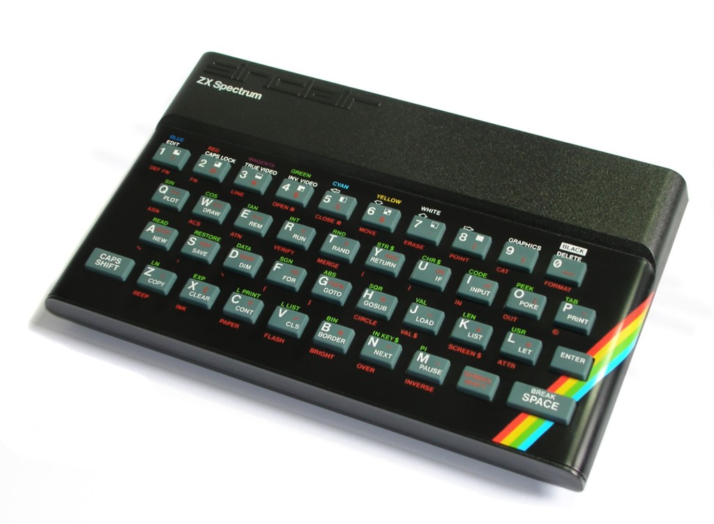 Sinclair ZX Spectrum 48K home computer with rubber keys