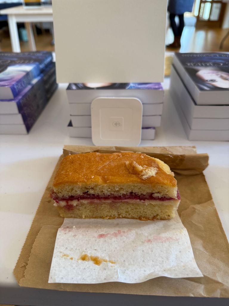 Refreshments at the Furness Book Fair at Swarthmoor Hall.