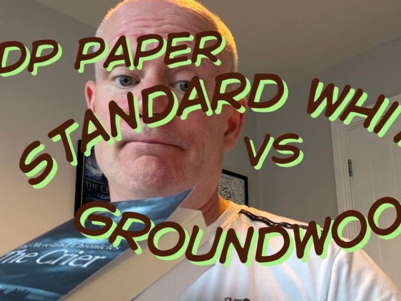 Amazon KDP Groundwood Paper vs Standard&nbsp;White